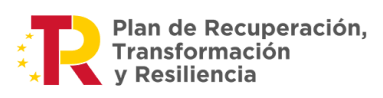 Logotipo plan de recuperación, transformación y resiliencia